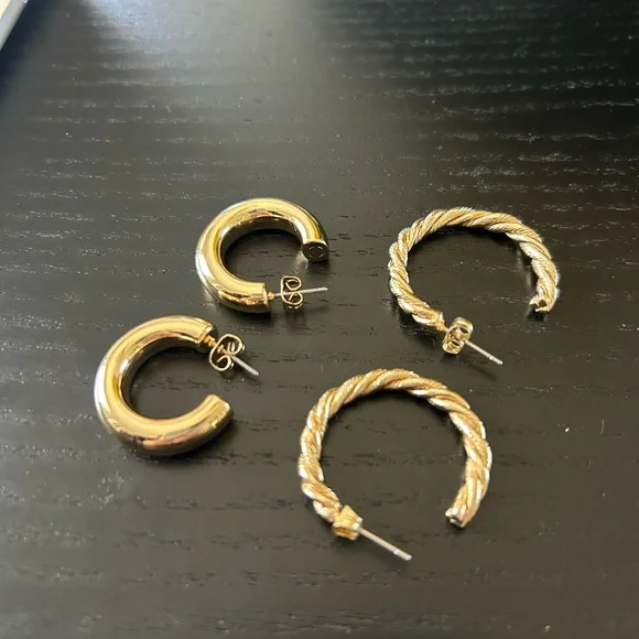 Ettika Gold Hoops - Picture 2 of 4